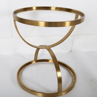 China High End Looking Super Quality 201 304 Stainless Steel Frames with PVD Electroplated Luxury Gold dining table base for sale