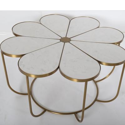 China Coffee Table Tea Tables Base Frame in Gold Color Stainless Steel Material for sale