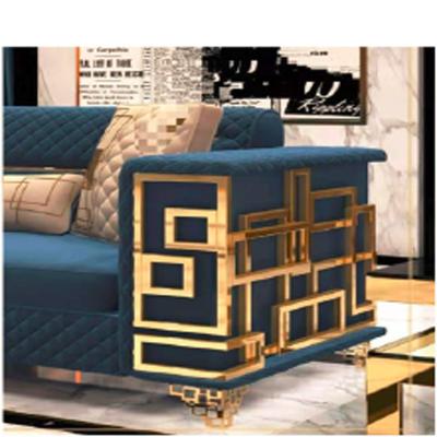 China Brush Gold and Mirror Surface Gold furniture Frame Wholesale custom modern cast iron furniture metal office coffee bar Frame for sale