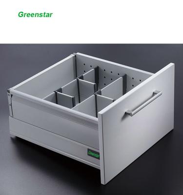 China Tandem Box Triad Full Extension Soft Closing Drawer Slide Metal Box with Bumper Sliding Roller Track Heavy Duty Undermount for sale