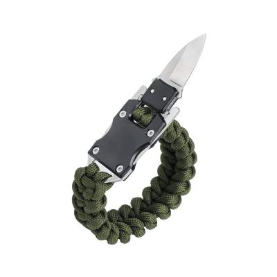 China Multifunctional hot sale survival paracord knife bracelet,paracord bracelet lock,paracord accessory for sale