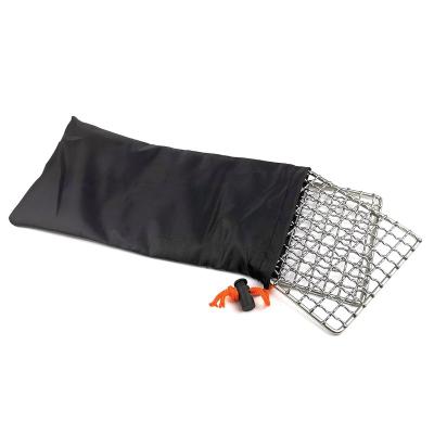 China Outdoor camping hiking outdoor traveling camping cooking set bushcraft grill welded stainless steel cooking grill mesh for sale