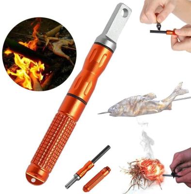 China High Quality Multi Functions Magnesium Outdoor Camping Rise Displacement Fire Starter, Fire Starter Camping, BBQ Fire Starter for sale