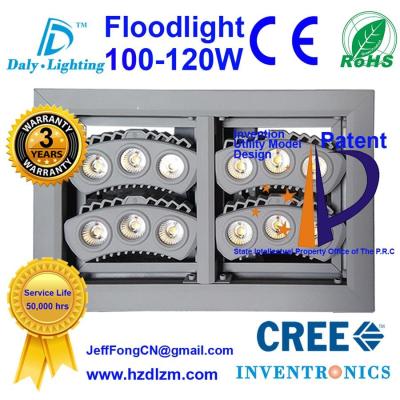 China LED Flood Light 100-120W with CE,RoHS Certified and Best Cooling Efficiency Floodlight Made in China for sale