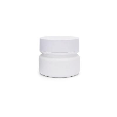 China Professional Customized Cosmetic Empty White Plastic Jar Skin Care Packaging Skin Care Face Cream Jar for sale