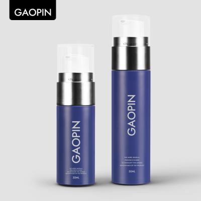 China Personal Care Cylinder Serum Cream Container 50ml 30ml Skin Care Packaging Lotion Matte Pump Airless Bottle for sale