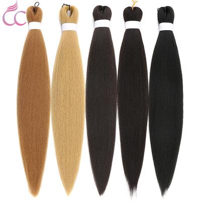 China High Quality With Factory Price Wholesale 24inch 36inch Ombre EZ Braiding Hair Yaki Hair Extension Synthetic Braiding Hair Pre-streched EZ Braiding Hair for sale