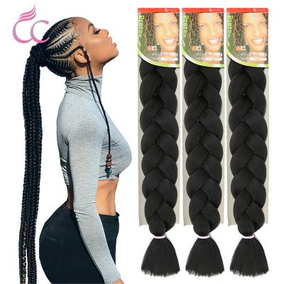 China High Quality With Factory Wholesale Price Yaki Ombre Synthetic Braiding Hair Elephant Braids 41 Inch Box Braid Hair Extension for sale