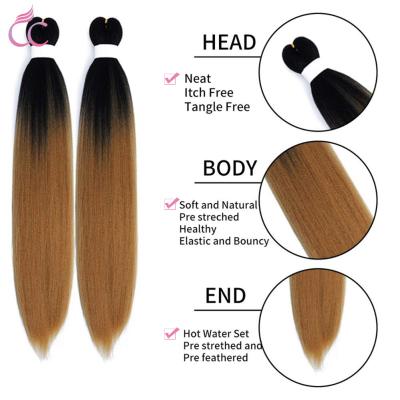 China High Quality With Factory Wholesale Price Ez Braids Synthetic Pre-streched Braid Hair Hair For Braiding Jumbo Hair Extensions for sale