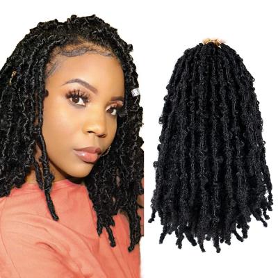 China High Quality With Factory Wholesale Price Butterfly Faux Locs Crochet Hair Goddess Faux Locs Distressed Crochet Braid Hair Extensions for sale