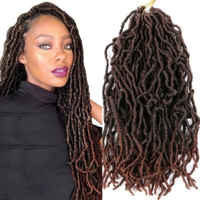 China High Quality With Factory Wholesale Price Bulk Goddess NU Locs Crochet New Faux Locs Hair Synthetic Ombre Braids Hair Extensions for sale