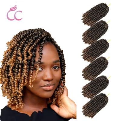 China High Quality With Factory Wholesale Price Afro Spring Twist Crochet Hair Ombre Braiding Hair Nubian Twist Crochet Hair Braid for sale