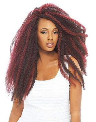 China High Quality With Factory Wholesale Price Marley Hair Soft Afro Curly Twist Crochet Braid Hair Synthetic Twist Crochet Hair Extensions for sale