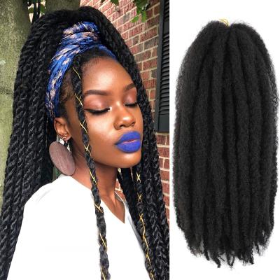 China High Quality With Factory Wholesale Price Soft Synthetic Marley Crochet Braiding Braiding Hair Afro Curly Marley Twist Braid Hair Marley Braid Hair for sale