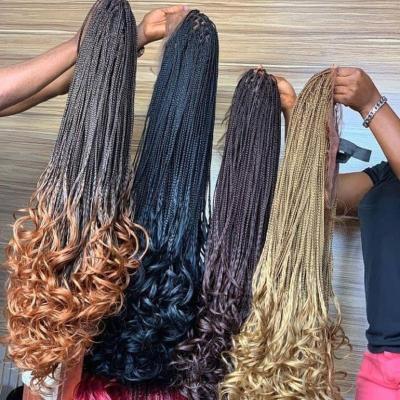 China High quality with factory wholesale price hot sale loose wavy braiding hair, synthetic french curls braiding hair, spiral loop crochet hair for black women for sale