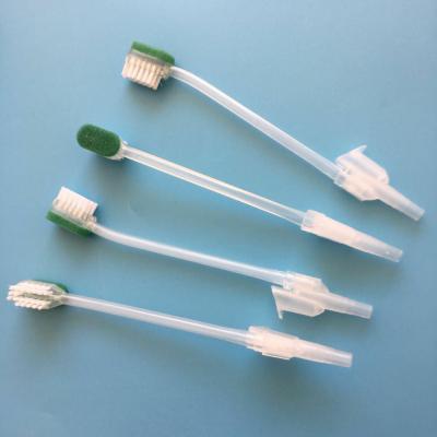 China Medical Using Disposable Medical Sterile Patient Oral Cleaning Foam Tip ICU Sponge Toothbrush Suction Sponge Swab Set for sale