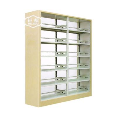 China Modern Fast Multi Function 100% Safe Hardware Double Side Delivery Full QC Set Easy Set Metal Bookcase Shelf For School for sale