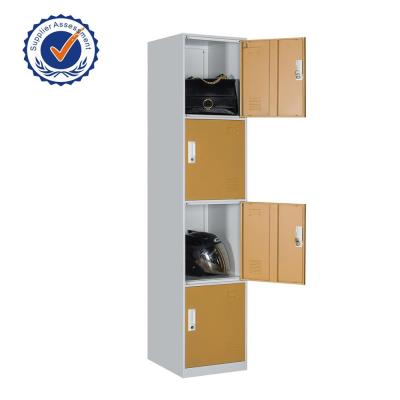 China (Other) Hot 4 Door Adjustable Cloakroom Storage Metal Wardrobe Clothes Cabinet and Locker Steel Locker Manufacturer In China for sale