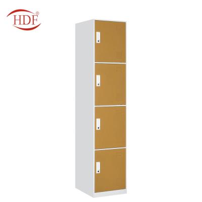 China Communal Metal Wardrobe Storage School Locker Door Steel Facilities 4 Clothes Cabinet for sale