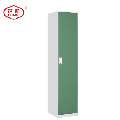 China Huadu Amenities Communal Furniture ISO Certificate Thin Line Multi Colors 1 Door Steel Storage Locker for sale