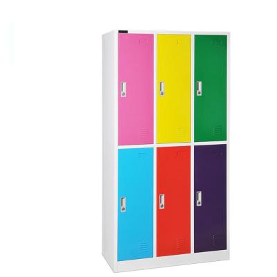 China China Communal Hot Selling Best Price Equipments Metal Powder Coated Otobi Furniture 6 Compartment Locker Gym/School Locker for sale