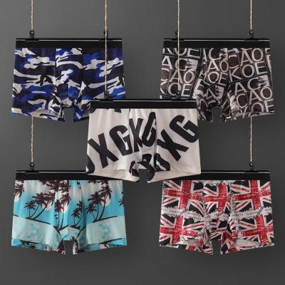 China Antibacterial Drop Shipping Hot Selling Underwear Factory Price Ready Stock Men's Casual Boxer Shorts 95% Polyester and 5% Spandex for sale