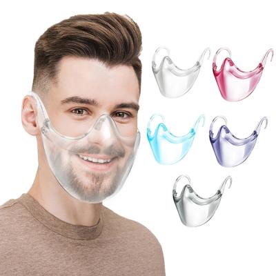 China Fashionable Mouth Shield Hotel Clear Plastic Transparent Masks For Kitchen Custom For Catering Service Chef Kitchen Mask for sale