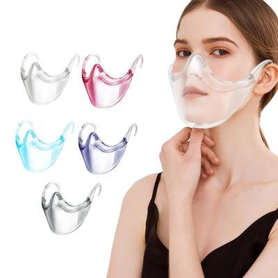 China Fashionable Dropshipping Reusable Clear Face Maskes Anti Fog Clear Face Maskes Reusable Visible Adult Clear Transparent Maskes for sale