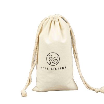 China Launch new eco-friendly fashion goes with all product canvas recycle canvas drawstring bag for sale