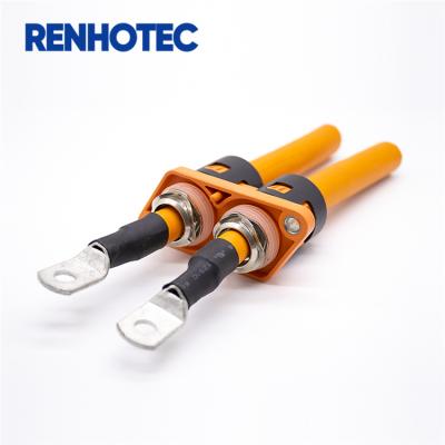 China Straight High Voltage Power 2Pin RPT 125A EV Car Over Hole Connector For Electrical Cables for sale