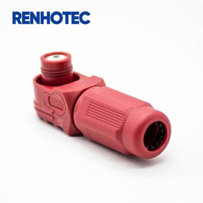 China Crimp Battery Storage Connector 120A HV Plug Connector With 25mm Cable for sale