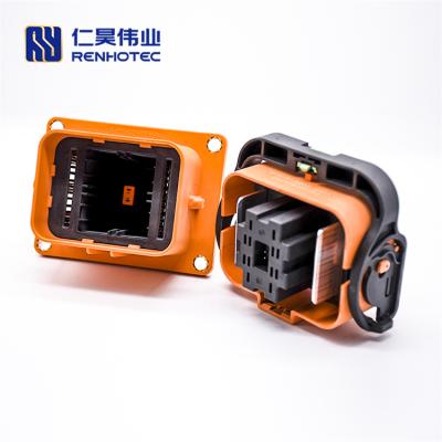 China Mini MSD Manual PDU Service Disconnect Plug with 400A Fuse and Front Mount Receptacle for PHEV System for sale