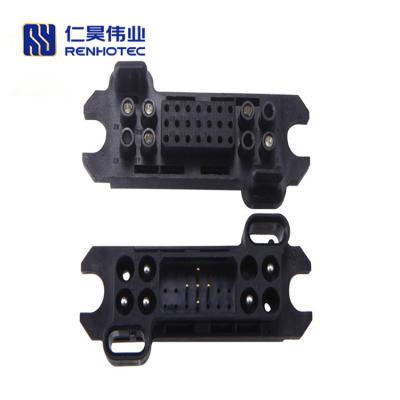 China Flat Solder Cup Connector / Crimp Female Crimp Pin Terminal Power Drawer Connectors for sale