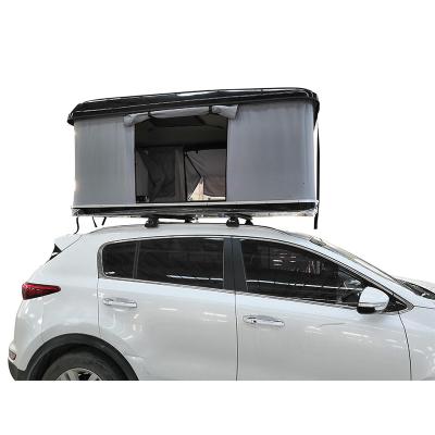 China Straight Tie Type 4x4 Off Road Outdoor Adventure Roof Top Tent Hard Shell Fiber Glass Rooftop Tent For Camping for sale