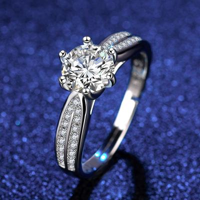 China Hot Sale Romantic Zircon Fashion Ring 925 Sterling Silver Jewelry Rings For Women for sale