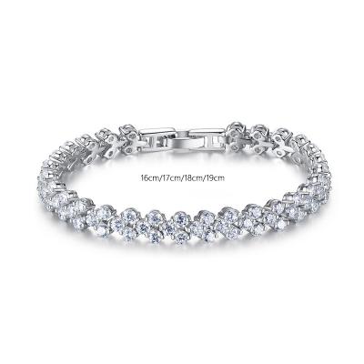 China Customized TRENDY S925 Sterling Silver Bracelet High Quality Tennis Bracelet For Women for sale