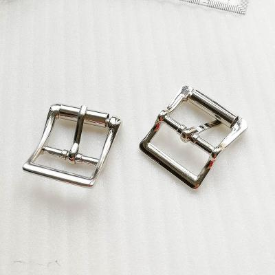 China Simple Rectangle Metal Strap Metal Fork Belt Buckle Oval Center Bar Buckles Roller Pin Buckles for sale