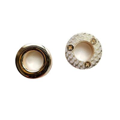 China Fashion Round Shape Metal Screw Grommet Eyelet Garment Accessories Eco - Friendly for sale