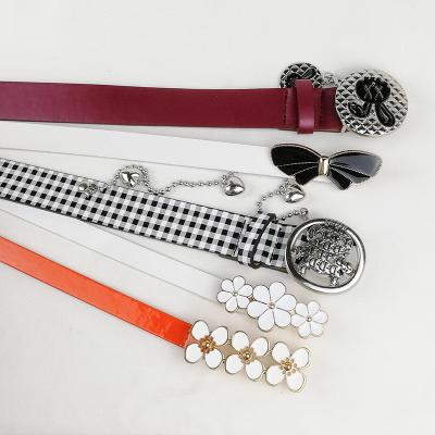 China Factory Styles Fashionable Women's Garment Custom PU Belt Eco-friendly Diverse For Dress Skirt Clothing Leather Belt for sale