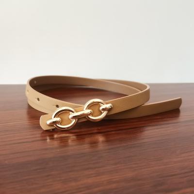 China Fashion Design Women Eco-friendly Belts For Jeans With Fashion Metal Pin Buckle And Faux Leather Belts for sale