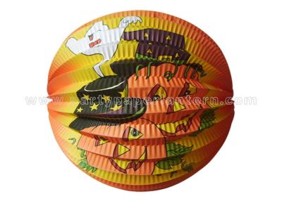 China Halloween Printed Accordion Paper Lantern for sale