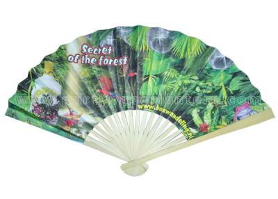 China Bamboo Paper Fans For Promotion , Gifts for sale