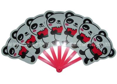 China Variety  Colors Printed PP Hand Fans For Promotion  , Animal Shaped Pretty Hand Fans for sale