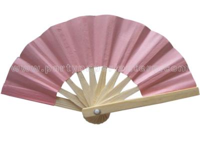 China Pink Paper Fans / Gift , Premium Wedding Paper Fan Party Decoration for sale