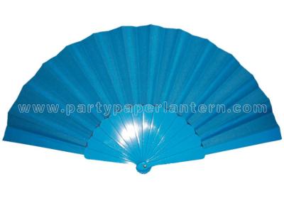 China Handmade Single Color  Printed Fabric Hand Fan , White Hand Fans Wedding for sale