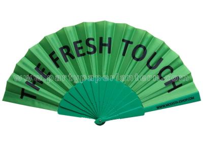 China Simple Design Printed Fabric Hand Fan 8 Inch 9 Inch 12 Inch Customized for sale