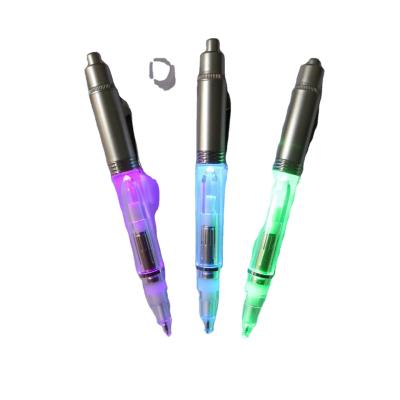 China Promotional Pen 3 in 1 Custom Logo LED Light Multifunctional Stylus Pen With Led Light Metal Pen With Logo Print Pen For Gift for sale