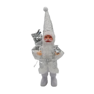 China Reliable Christmas Cloth Factory Supply 8 Inch Christmas Lively Santa Claus Ornaments Decorations for sale