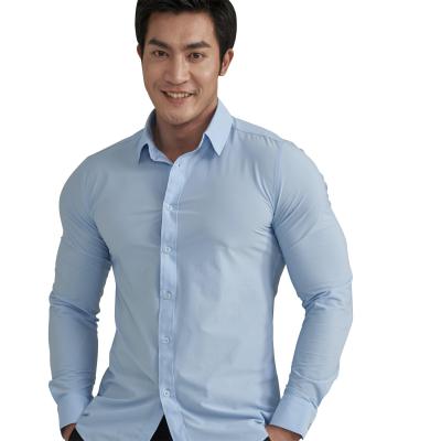 China Fashion Men Shirt Sports Shirt Autumn Long Sleeve Slim Fit Breathable Casual Cotton Tops Breathable Quick-drying Shirt for sale