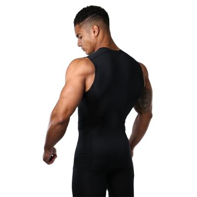 China Quick-Drying Tight Running Sports Tights Elastic Wicking Men's Breathable Vests for sale